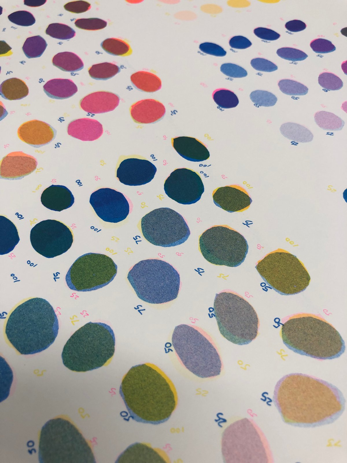 Large 11x17 Poster 3 Color Riso Chart | Natalie Andrewson