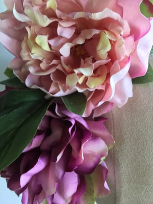 Image of Pink/lavender flower headpiece 