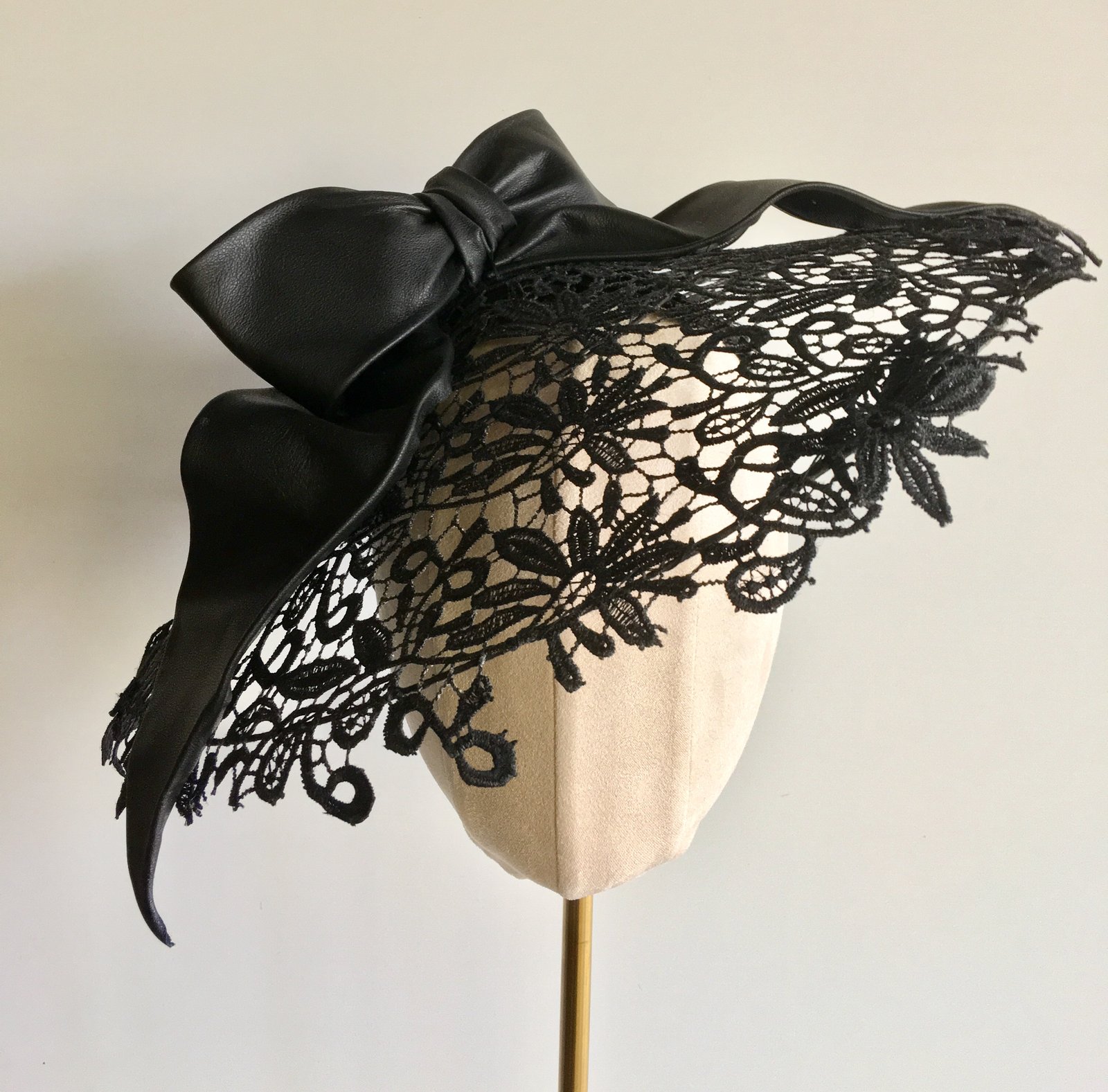 black lace hat