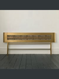 Image 1 of Brass Headboard with Bronze Panel by Frigerio