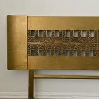 Image 2 of Brass Headboard with Bronze Panel by Frigerio