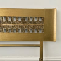 Image 4 of Brass Headboard with Bronze Panel by Frigerio