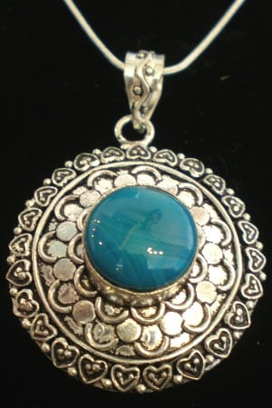 Image of Blue Chalcedony Pendant