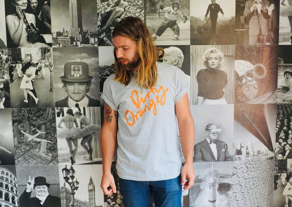 Image of Dirty Orange Tee Grey - SOLD OUT