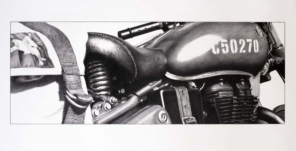 Image of 'Ridden in Tribute'  Limited Edition Giclée Print