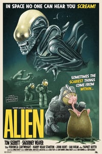 Alien Regular Bottleneck Gallery Licensed Screenprint Artist Proof