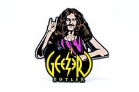 Image 1 of Geezer Butler Horns Enamel Pin