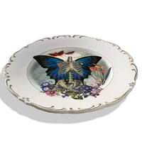 Image 2 of Skeleton N Wings - Vintage Spanish Ceramic Plate - #0649