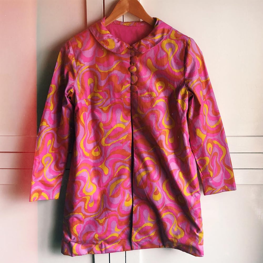 Image of DAY TRIPPER: Retro 1960's Psychedelic Coat (XS)