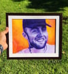 Mac Miller 8.5x11” Framed Print Purple/Yellow