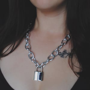 Image of Chunky padlock necklace