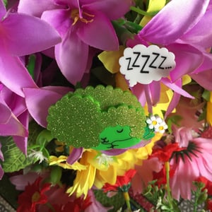 Image of Snoozing Sheep Brooch