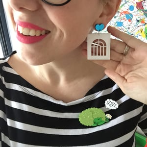 Image of Snoozing Sheep Brooch