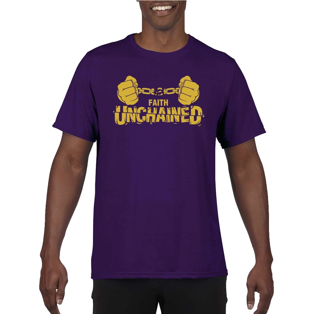 Image of Faith Unchained Purple and Gold
