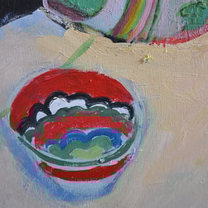 Image of Large, Contemporary Painting, 'Hawaiian Dress,' Poppy Ellis