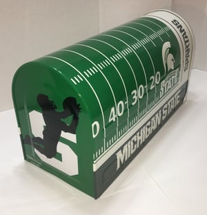 Image of Michigan State Team Themed Large Capacity Mailbox by TheBusBox Football, NFL, College, Baseball