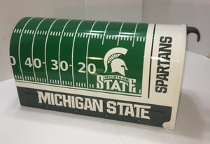 Image of Michigan State Team Themed Large Capacity Mailbox by TheBusBox Football, NFL, College, Baseball