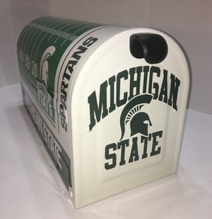 Image of Michigan State Team Themed Large Capacity Mailbox by TheBusBox Football, NFL, College, Baseball