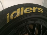Image 3 of 4x IDLERS Tyre stencil stickers