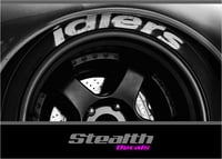 Image 1 of 4x IDLERS Tyre stencil stickers