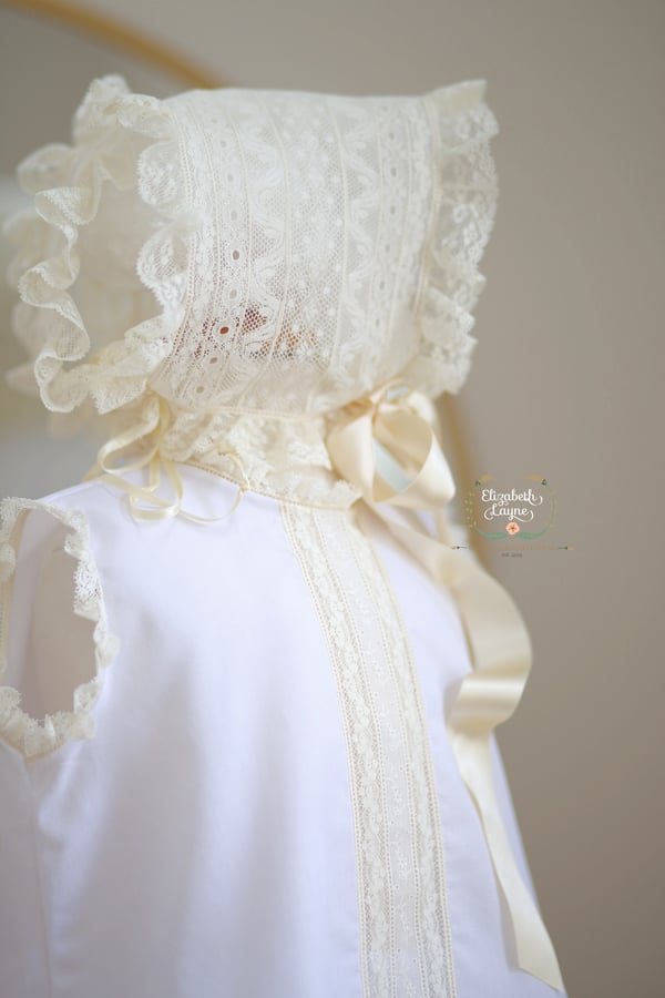 Image of New Lyla Heirloom Dress & Bonnet Set