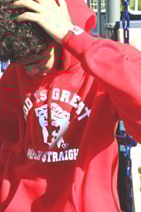 Image 1 of GIGP$ RED REFLECTIVE LOGO HOODIE OR FULL SWEAT SUIT