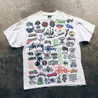 Image 1 of Original Early 2000’s Stussy Full Print Logo Tee.