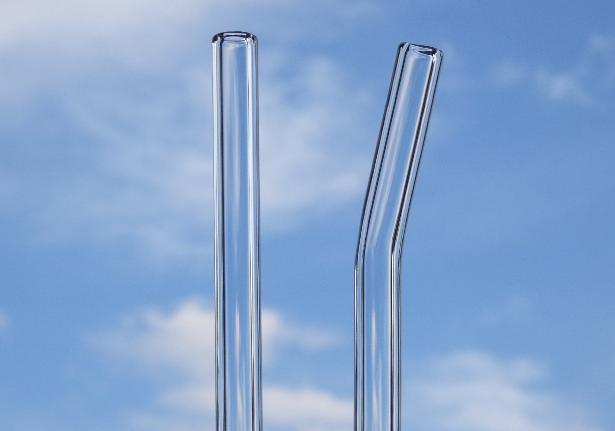 Clear Glass Drinking Straws Bow Valley Straws