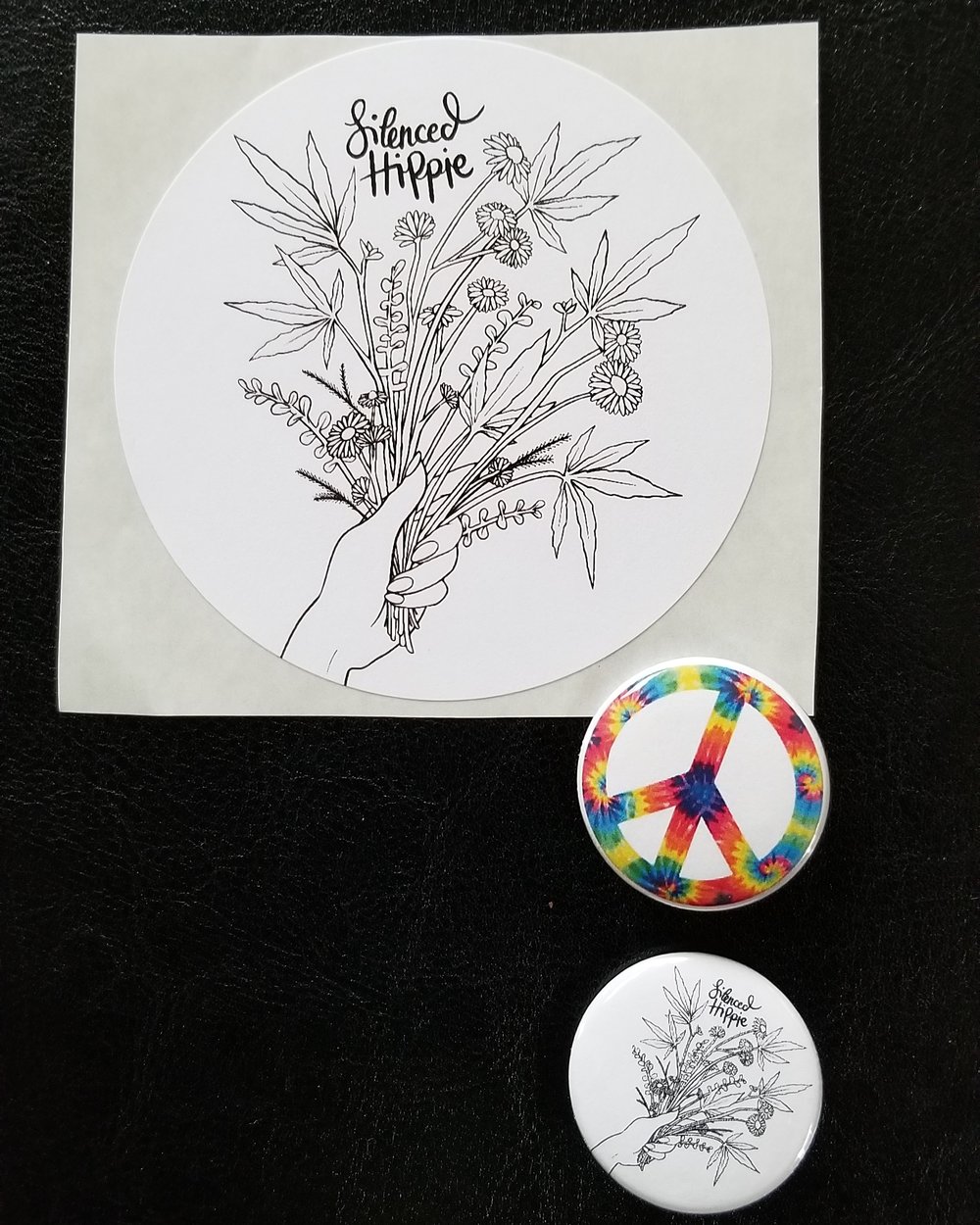 Image of Weedy Wildflower Pin Pack (w/ sticker)