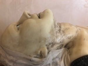 Image of Rare antique wax effigy bust 