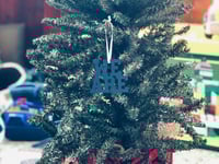 Wood Block We Are Ornament 