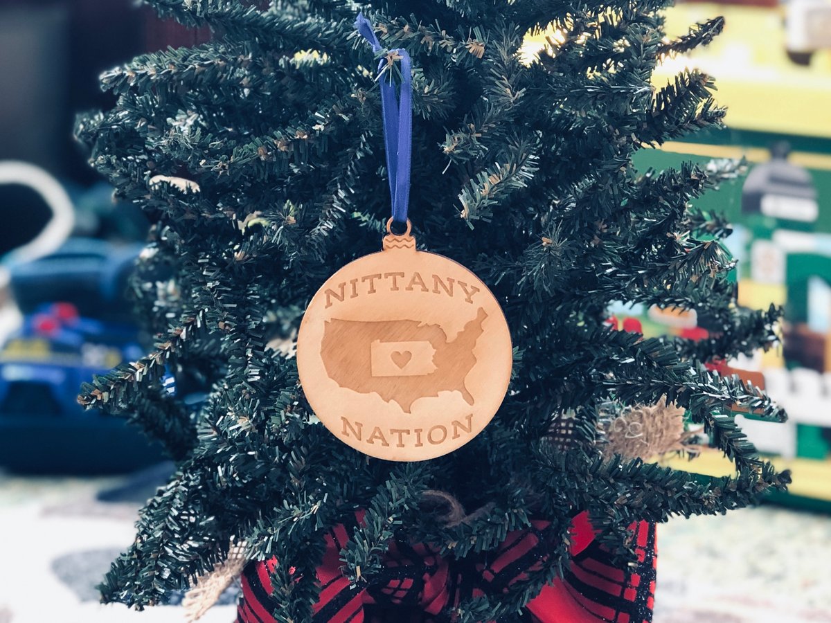 Image of Wood Nittany Nation Ornament 