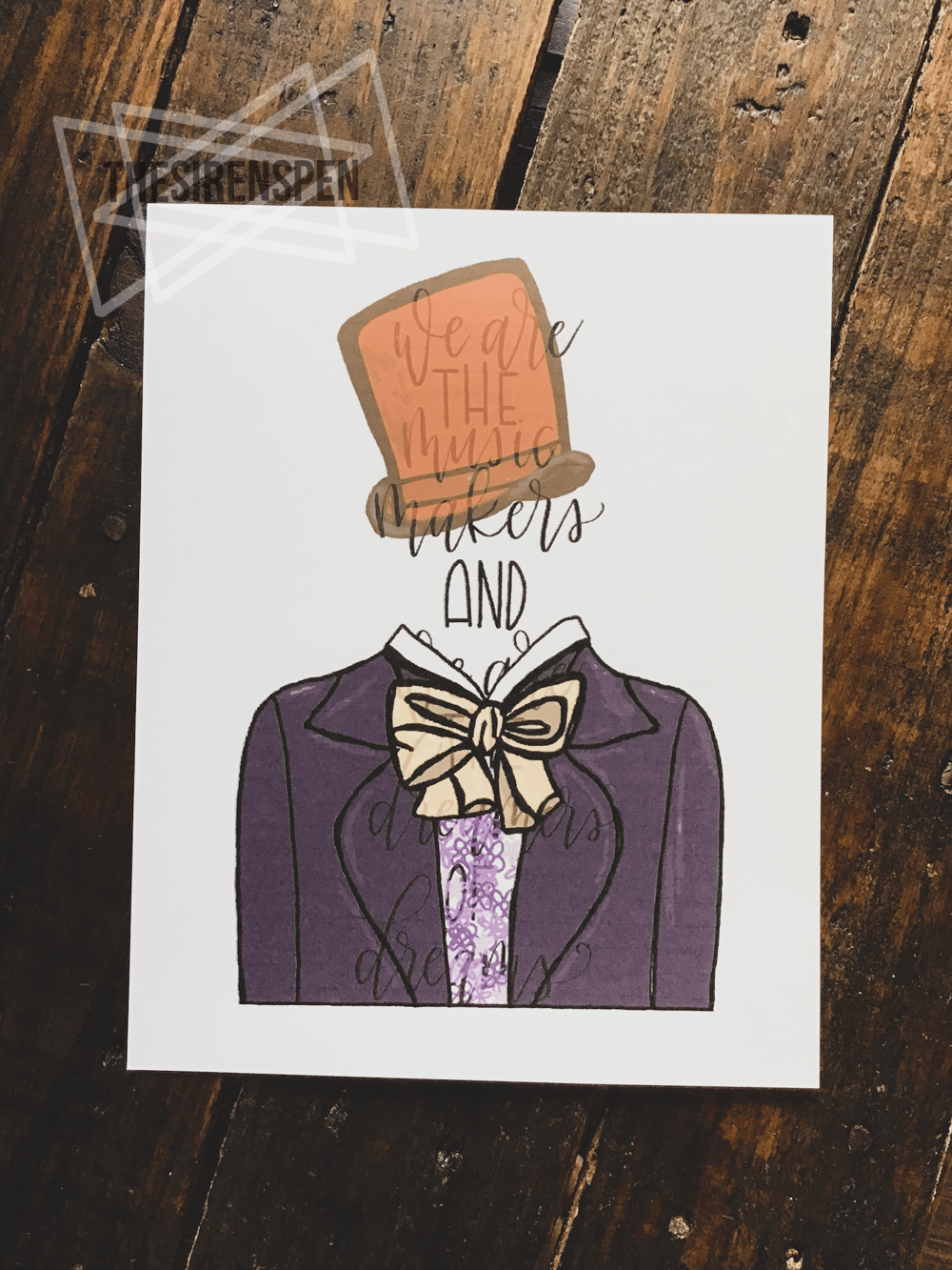 Image of Willy Wonka Print