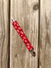 Red Horseshoe Paci Clip