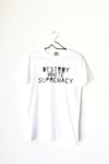 destroy white supremacy rd.2 tee in white