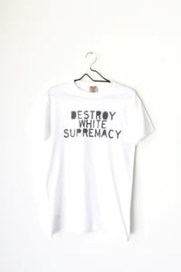 Image of destroy white supremacy rd.2 tee in white