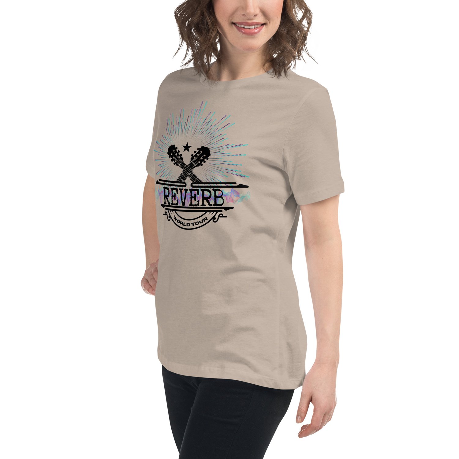Image of Women's Relaxed T-Shirt Reverb tour tshirt 