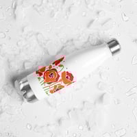 Image 4 of Stainless steel water bottle with Poppies