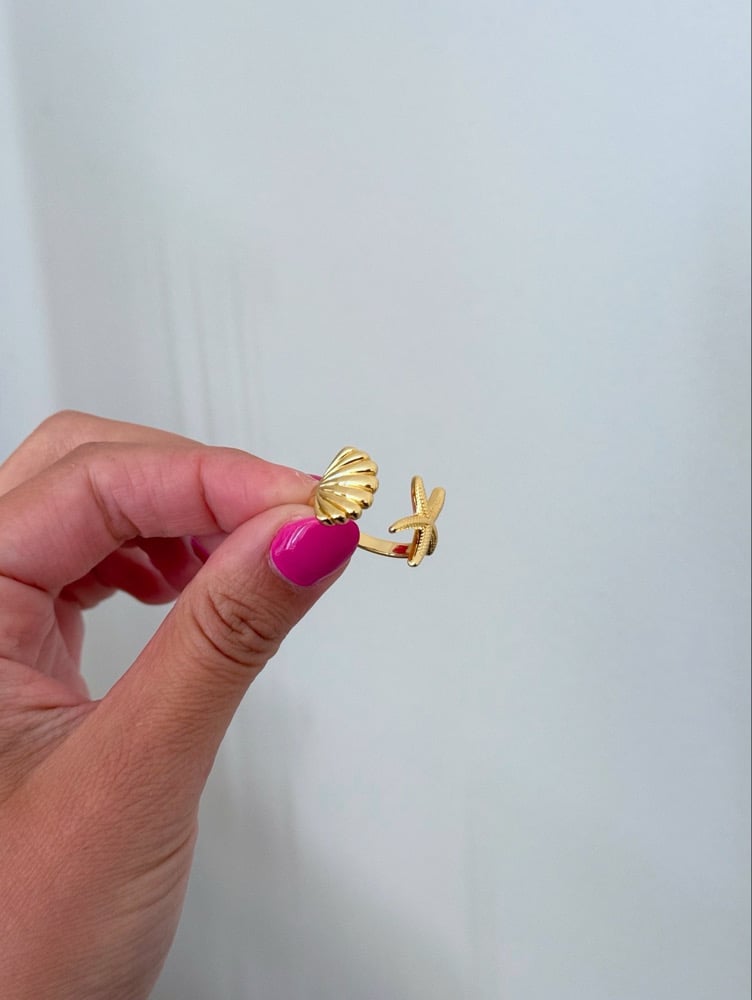 Image of At The Beach Adjustable Ring (Tarnish Resistant)