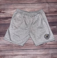 Grey Cotton Fleece Shorts