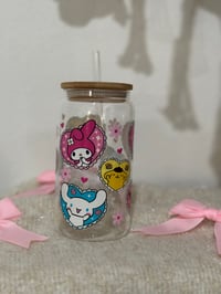 Image 2 of Cat And Friends Glass Cup