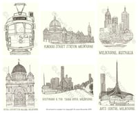Illustrated Melbourne Postcards (6 Pack)
