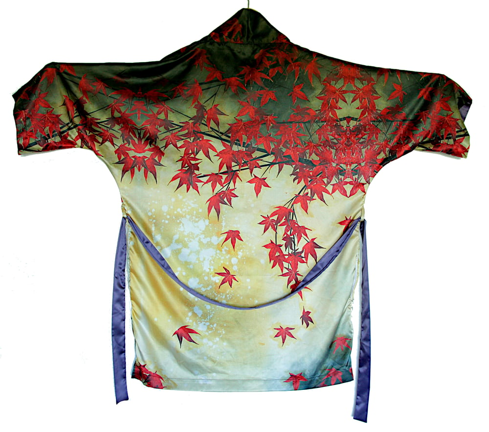 Image of Lily Greenwood Kimono Robe - 'Japanese Maple'