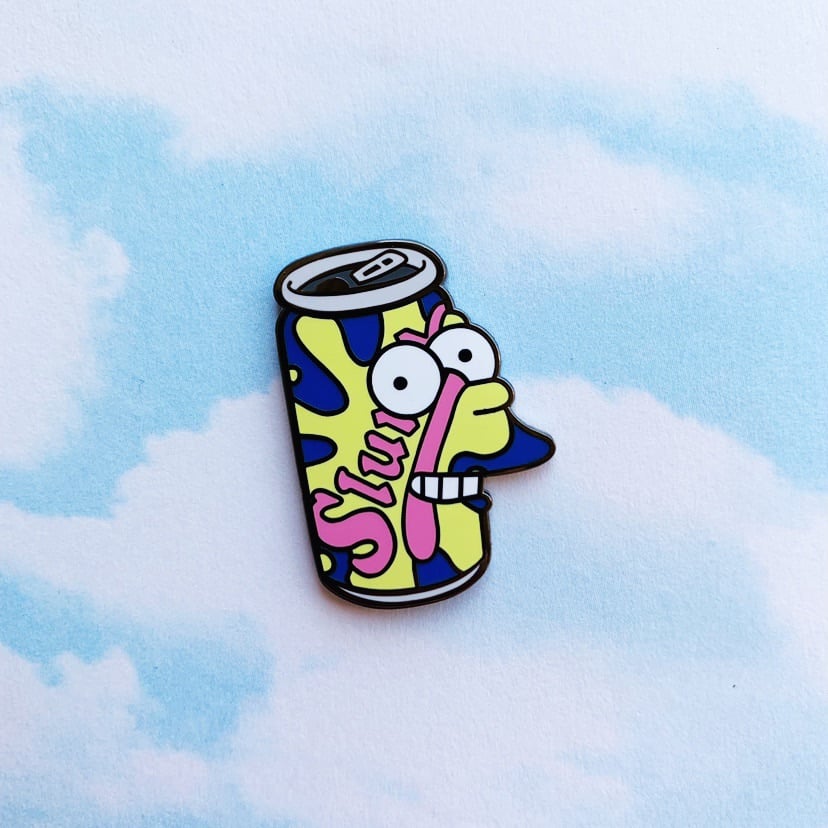 Image of Delivery Boy Soda Can Enamel Pin