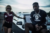 Image 1 of GIGP$ Letterman Crew Neck (Multi Color)