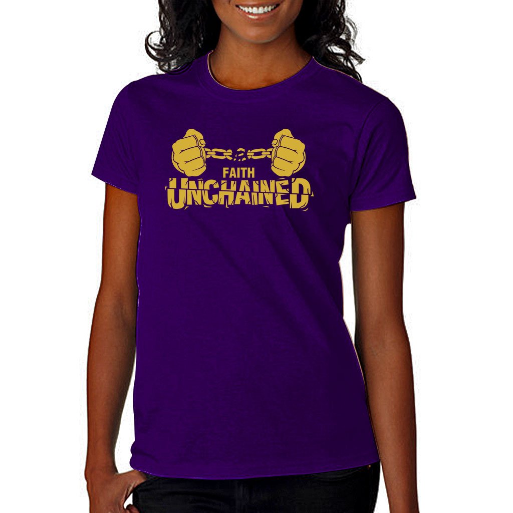 Image of Faith Unchained Purple and Gold