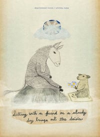 Print:Sitting with a Friend a print