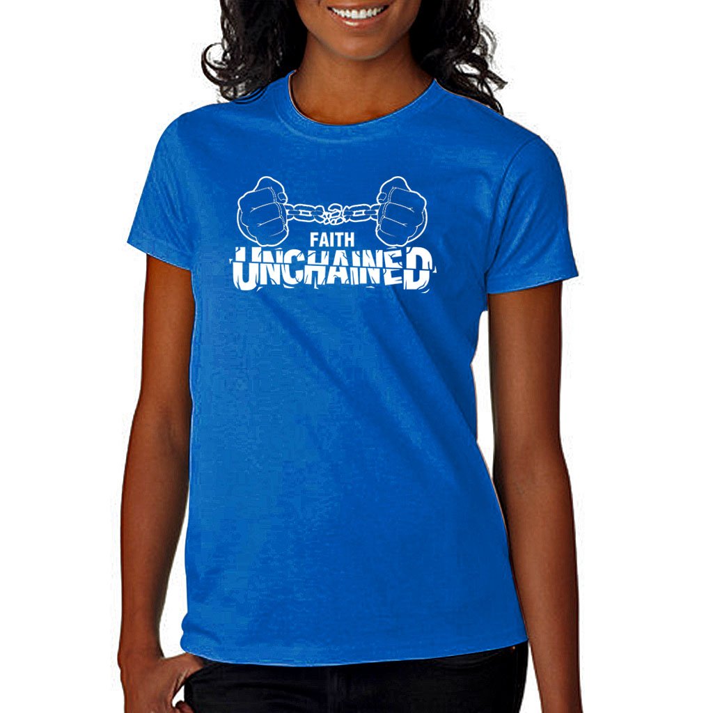 Image of Faith Unchained Blue and White