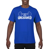 Image 1 of Faith Unchained Blue and White