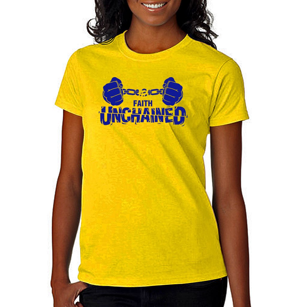 Image of Faith Unchained Yellow and Blue 